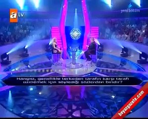 İlk soruda elenince histeri krizi geçirmek