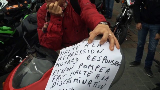 Manif de motards à Lille
