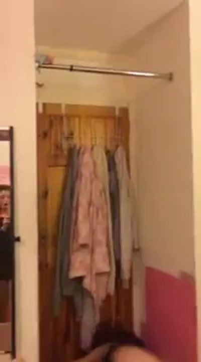 Hot Drunk Girl Narrowly Avoids Injury While Showing Off Moves On Pull Up Bar