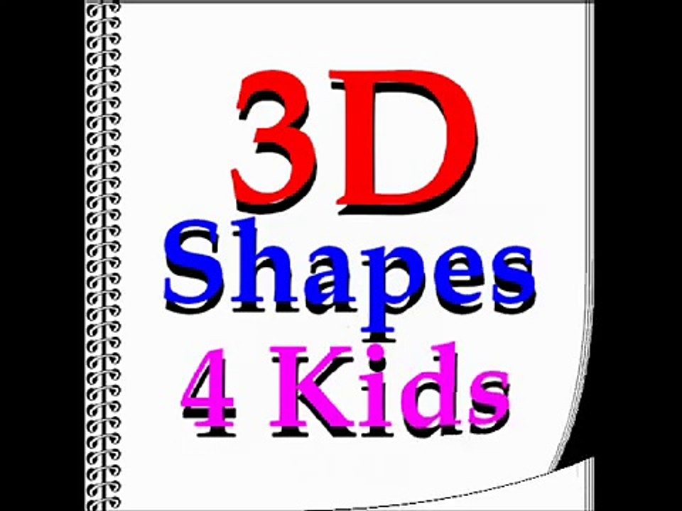 Learn The Names Of Shapes For Children Geometric preschoolers kindergarten Teach 3D