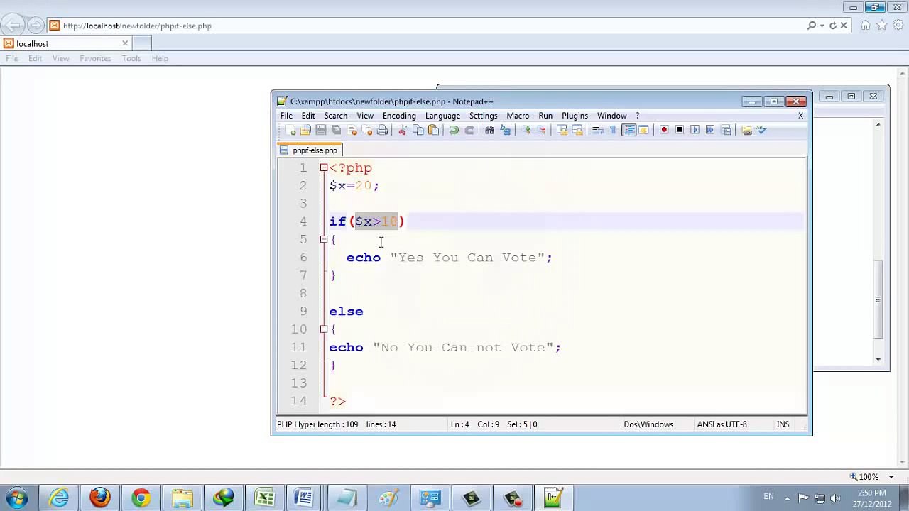 PHP Tutorial in Hindi_Urdu-11 Conditional statements(if_elseif_if-else)-2_3