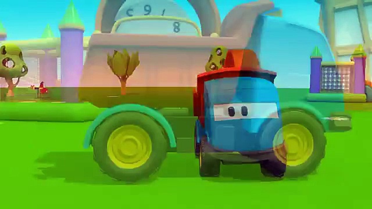 Léo le camion benne curieux - Le réveil _ Dessins animés en français