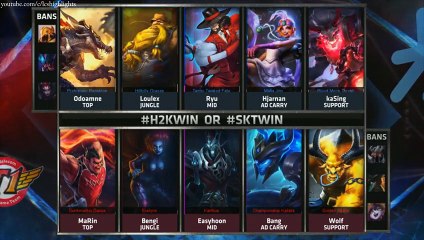 H2K vs SKT Highlights - H2K GAMING vs SK TELECOM T1 - S5 WORLDS 2015 GROUP STAGE