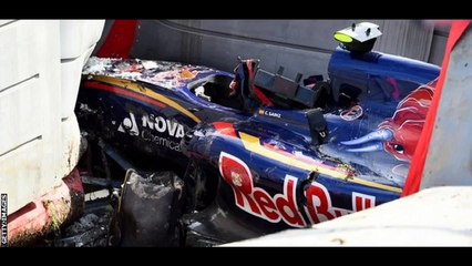 Télécharger la video: Carlos Sainz crash in Russian GP practice -- Sochi cancelled after Carlos Sainz Jr F1 crash