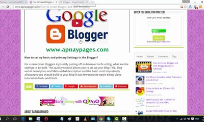 Blogger Basic SEO setting with title and description
