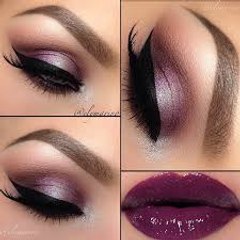 Dramatic Silver Glitter Eyes Hot Lips Makeup Tutorial