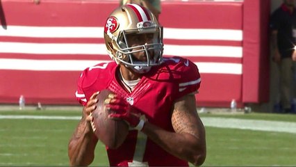 49ers Kaepernick pass incomplete to Bush