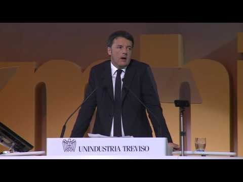 Treviso - Renzi all'Assemblea Generale di Unindustria (10.10.15)