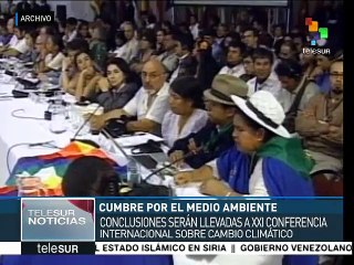 Propuestas de Cumbre por el Cambio Climático ser llevarán a la COP21