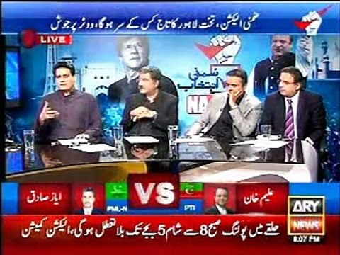NA 122, Experts Opinion, Rauf Klasra, Kashif Abbasi, Arshad Shareef, ARY News, 10 Oct, 2015_clip1