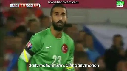 Czech 1st Chance to Score - Czech Republic vs Turkey - Euro 2016 - 10.10.2015