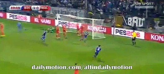 90' Vedad Ibisevic Goal - Bosnia and Herzegovina 2-0 Wales - EURO 2016 - 10.10.2015 - HD