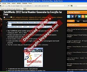 SolidWorks 2012 Serial - Keygen Crack - FREE Download - Video Dailymotion