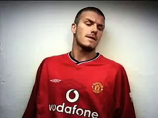 Kid asks David Beckham for his shirt