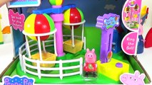 Peppa Pig Passeio de Balão em Português Brinquedos Peppa Pig Balloon Ride Theme Park Toys
