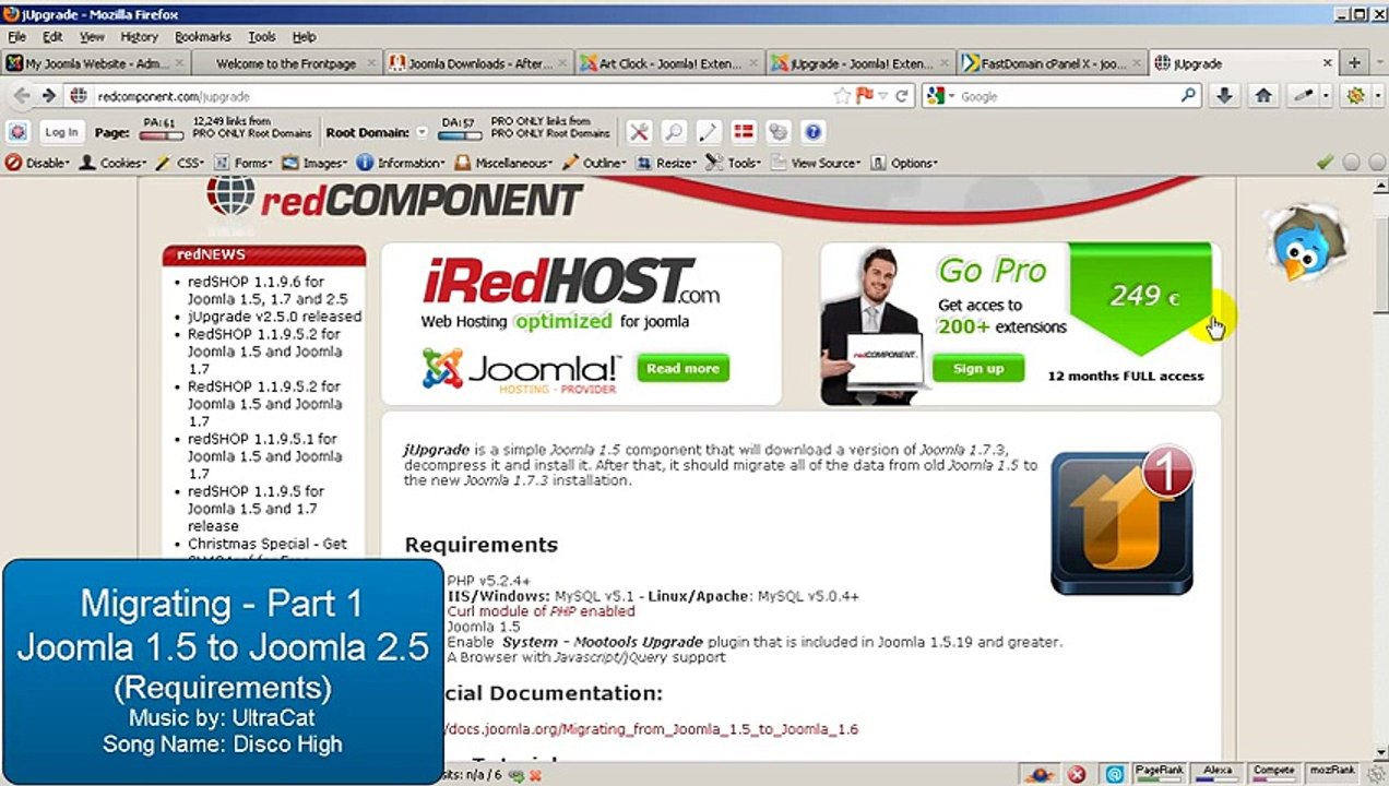 How to migrate Joomla 1.5 to Joomla 2.5 - [Part 1]