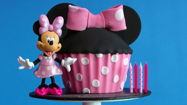 Minnie Mouse Cake! How to Make a Giant Minnie Mouse Cupcake with Cupcake Addiction