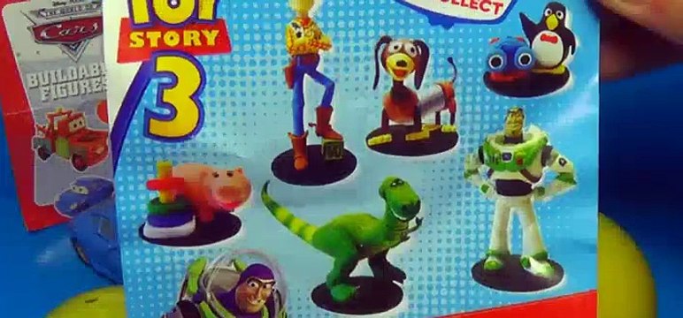 Surprise egg Disney PIXAR Cars Surprise egg TOY Story 3 Kinder surprise egg Monsters&Pirates [Full Episode]