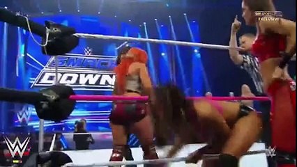 Charlotte,Becky Lynch & Natalya vs. Team B.A.D(Naomi,Tamina & Sasha Banks) [08.10.2015] HD