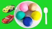 Play-Doh ICE CREAM Balls Surprise Disney Pixar Cars Lightning McQueen Surprise Kids Toys