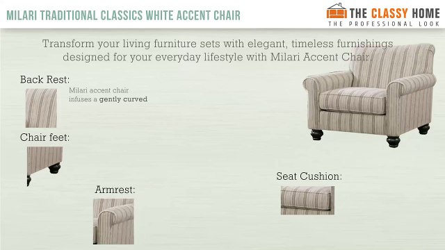 Spruce Up Your Living Room With Milari Traditional Classics White Accent Chair At The Classy Home Video Dailymotion