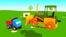 Léo le camion benne curieux - Le bulldozer _ Dessins animés en français