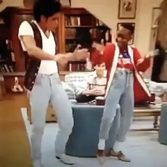 Uncle Jessie teaching Steve Urkel how to walk it out