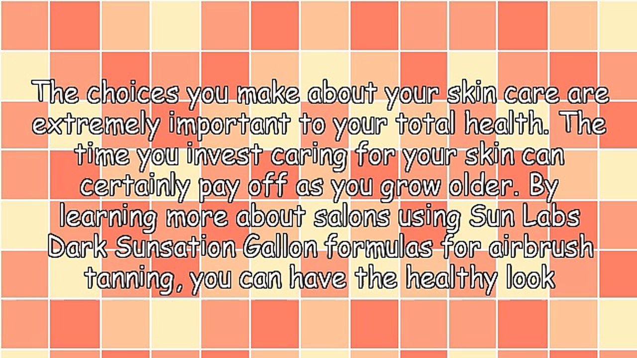 Getting A Natural Tan Fast At Salons Using Sun Labs Dark Sunsation Gallon Formula