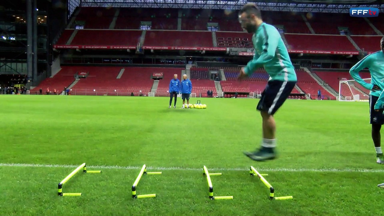 Dernier entrainement avant Danemark-France