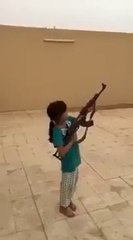 Little Girl With AK47