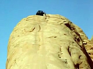 Driving down the Lion's Back, Moab, Utah
