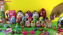 46 Surprise Eggs Kinder Surprise Mickey Mouse Dora the Explorer Monsters Maxi Tom and Jerr
