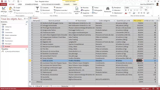 Access - Tutoriel et Formation : Réaliser des requêtes Actions (Module 8)