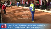 Qualifications tir de précision U23, Challenge International Denis Ravera, Sport Boules, Monaco 2015
