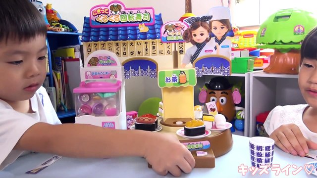 リカちゃん にぎってくるくる！回転寿司 おうち おもちゃ Baby Doll Licca-chan Conveyor belt sushi Toy-HD