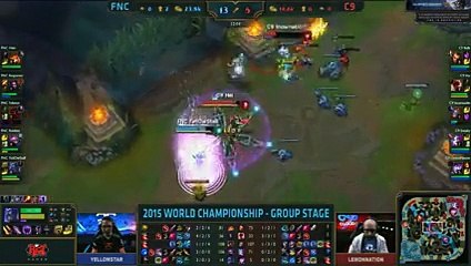 FNATIC vs CLOUD 9 Highlights - 2015 LoL World Championship S5 - FNC VS C9
