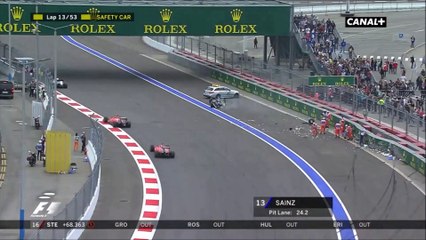 FORMULA 1 BIG CRASH GROSJEAN SOCHI RUSSIA 2015 HD