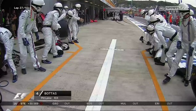 Formula 1 - Bottas pit stop