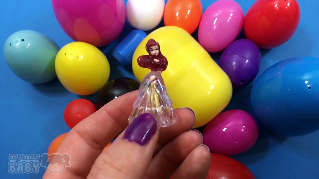 Surprise Toys Disney Frozen Peppa Pig Spiderman Huge 20 Surprise Eggs