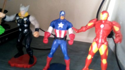 figurine MARVEL - HULK THOR CAPTAIN AMERICA IRON MAN VIDEO