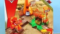 Disney Cars Cozy Cone Spiral Rampway Story Sets Toy Review with Lightning McQueen and Mack