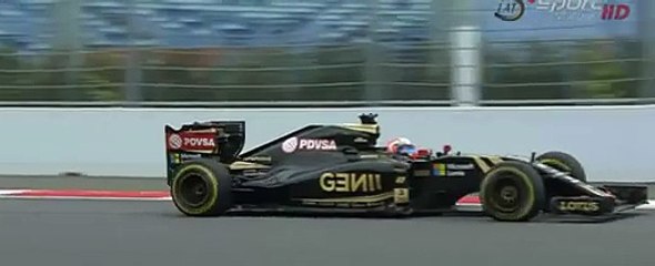 Romain Grosjean Crash GP Russia (11-10-2015)