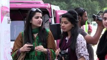 Tickled pink: Pakistani women hold 'rickshaw rally' for equality
