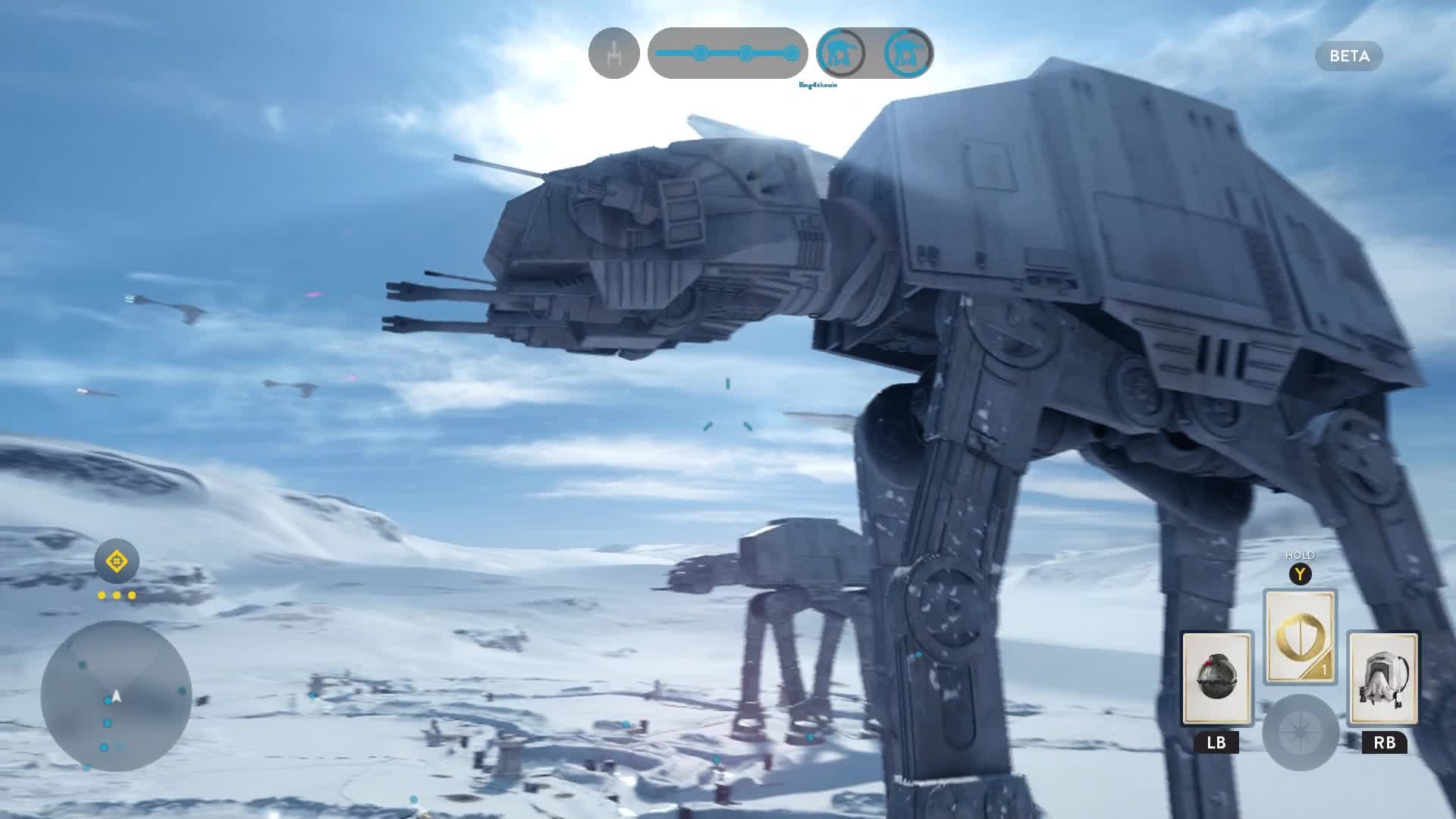 Star Wars (Battlefront 3) BETA - "AT-AT Walker vs Luke Skywalker" Hoth  Assault Let's Play (Xbox One) - video Dailymotion
