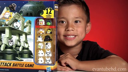 ANGRY BIRDS STAR WARS TOYS! AT AT Attack Battle Game + BONUS: Vintage AT AT Review