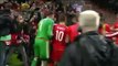 Wales players throw Chris Coleman up in the air after securing qualification - Euro 2016 Qualifiers - vidéo HD