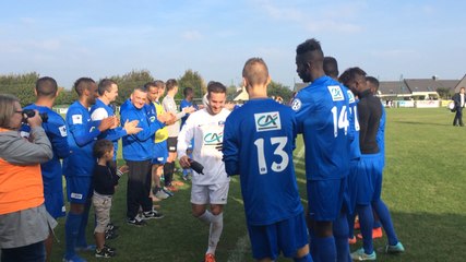 Haie d'honneur pour les Agnelais