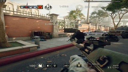Rainbow Six Siege Beta Gameplay - Terrorist Hunt on Consulate