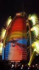 Amaizing Lighting On Dubai Tower