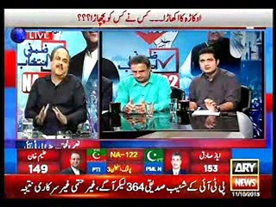 Expert Opinion NA122 results, 1900-2000 Hrs, 11 Oct, 2015, Rauf Klasra, Kashif Abbasi, Waseem Badami_clip2